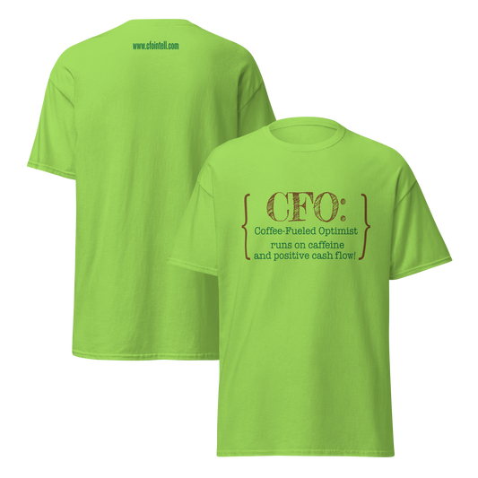 CFO: Coffee-Fueled Optimist – runs on caffeine and positive cash flow!